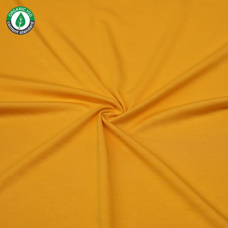 Organik Bambu/Spandex Jersey Elbise Kumaşı